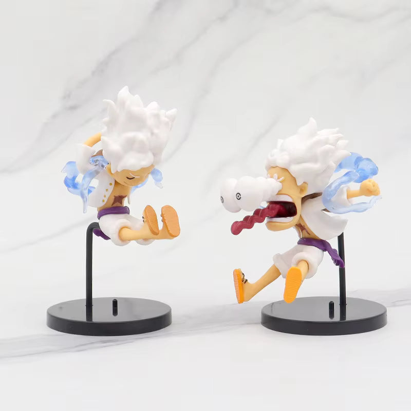 One Piece Gear 5 Nika Luffy 6-Piece Chibi Figure Set