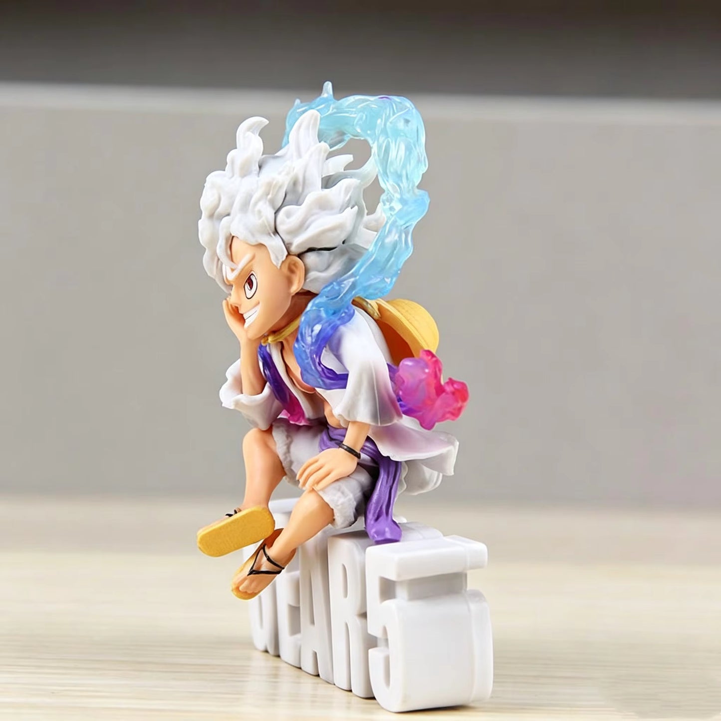 One Piece Monkey D. Luffy Gear 5 Letter Base Figure