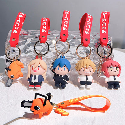 Chainsaw Man Chibi 3D Keychain Collection