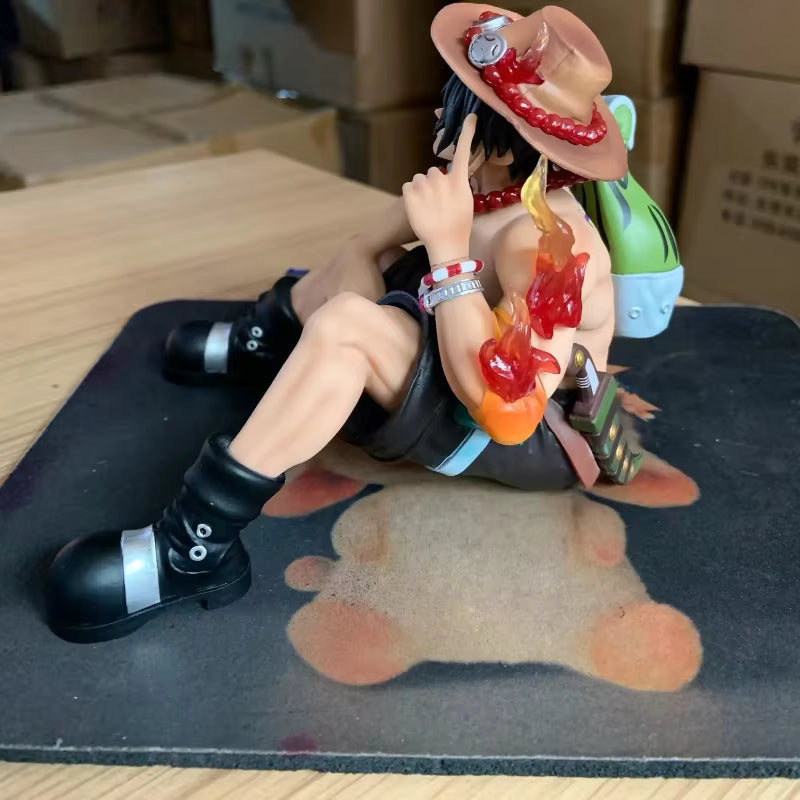 One Piece Portgas D. Ace Seated Flame Figure