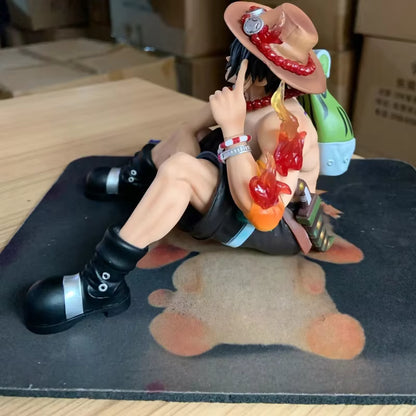 One Piece Portgas D. Ace Seated Flame Figure
