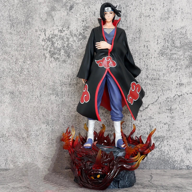 Naruto Shippuden Itachi Uchiha Flame Base Figure