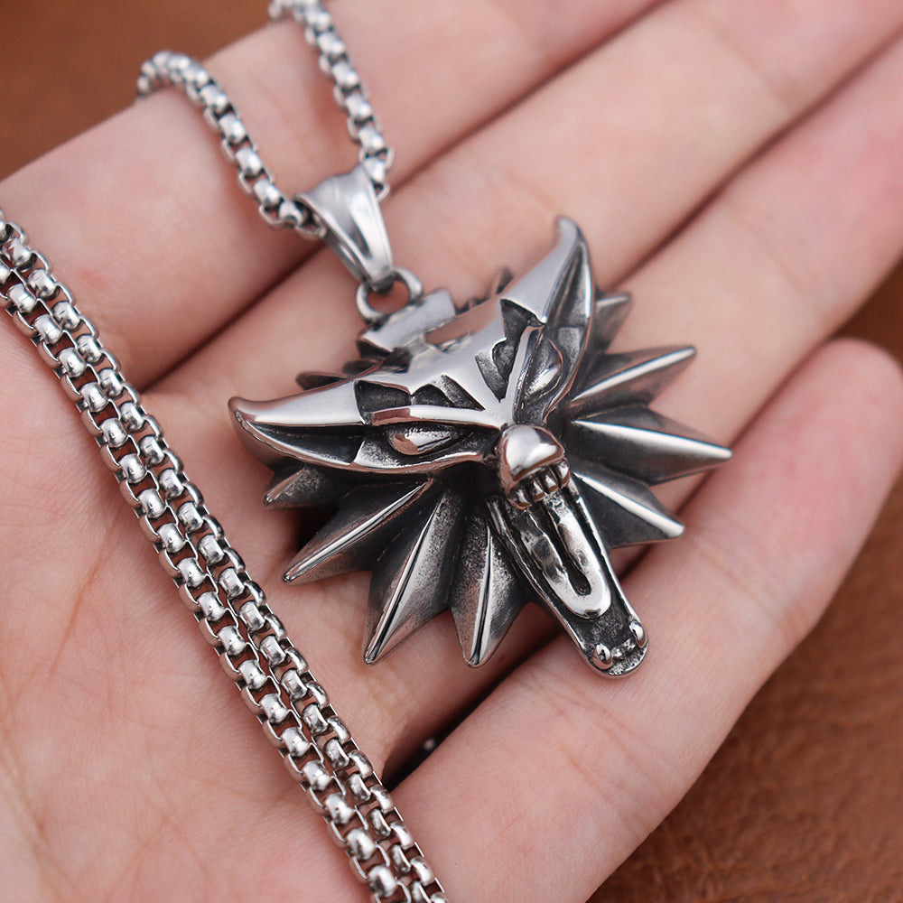 The Witcher Geralt’s Wolf School Medallion Necklace