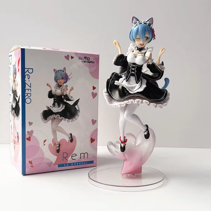 Re:Zero Rem Cat Ear Maid Figure