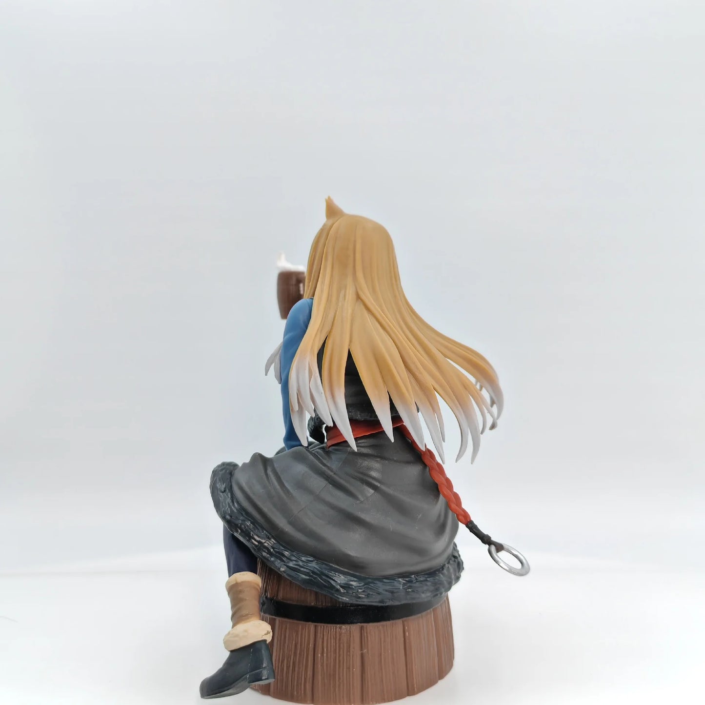 Spice and Wolf Holo Sitting on Barrel Figure