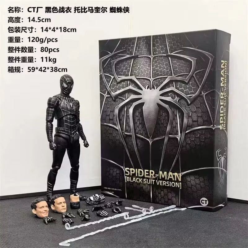 Marvel Spider-Man Black Suit Articulated Action Figure