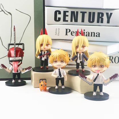 Chainsaw Man Denji Power & Pochita Chibi Figure Set