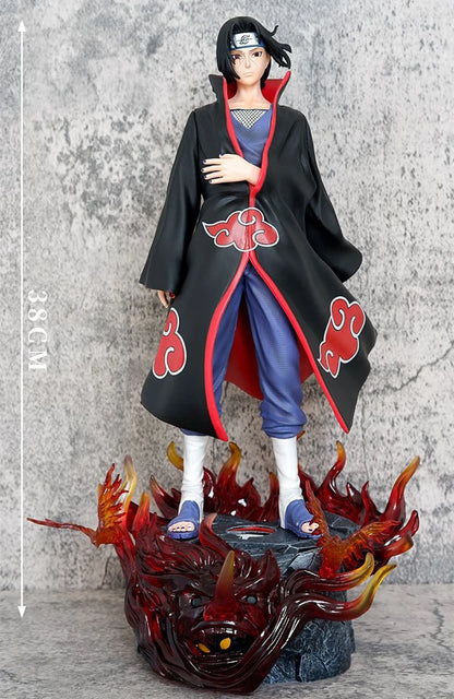 Naruto Shippuden Itachi Uchiha Flame Base Figure