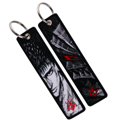 Berserk Guts & Berserker Armor Embroidered Keychain