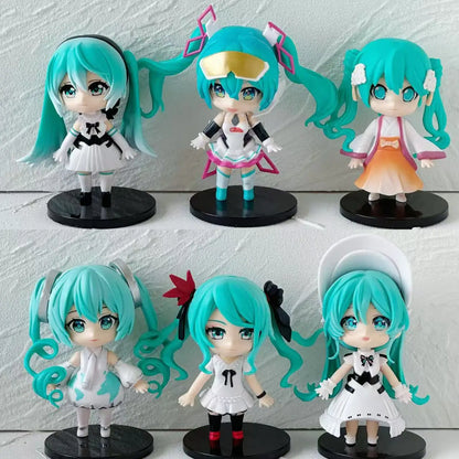 Vocaloid Hatsune Miku 6-Piece Chibi Figure Set