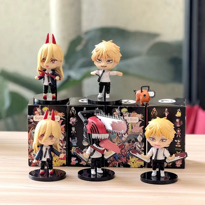 Chainsaw Man Denji Power & Pochita Chibi Figure Set