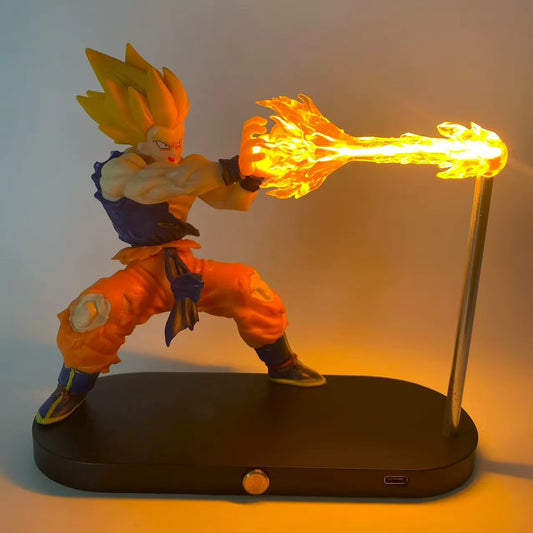 Dragon Ball Z Super Saiyan Goku Kamehameha LED Night Light Figure