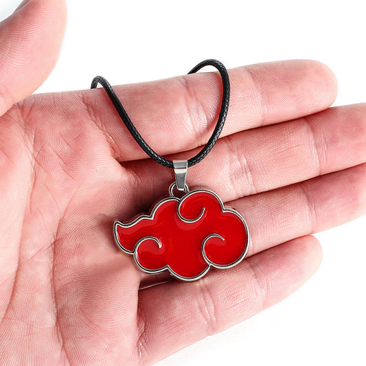 Naruto Akatsuki Red Cloud Necklace