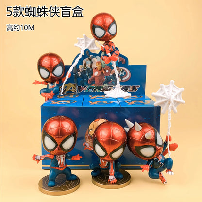 Marvel Spider-Man Chibi Web-Slinging Mini Figure Set