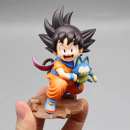 Dragon Ball Kid Goku with Puar Chibi Figure