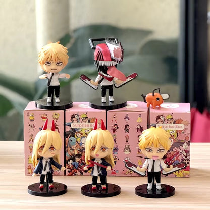 Chainsaw Man Denji Power & Pochita Chibi Figure Set