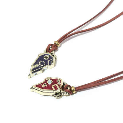 Arcane Vi & Jinx Hextech Heart Split Magnetic Necklace