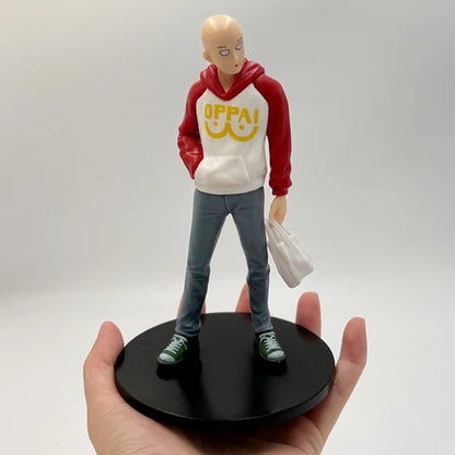 One Punch Man Saitama (Oppai Hoodie) Action Figure