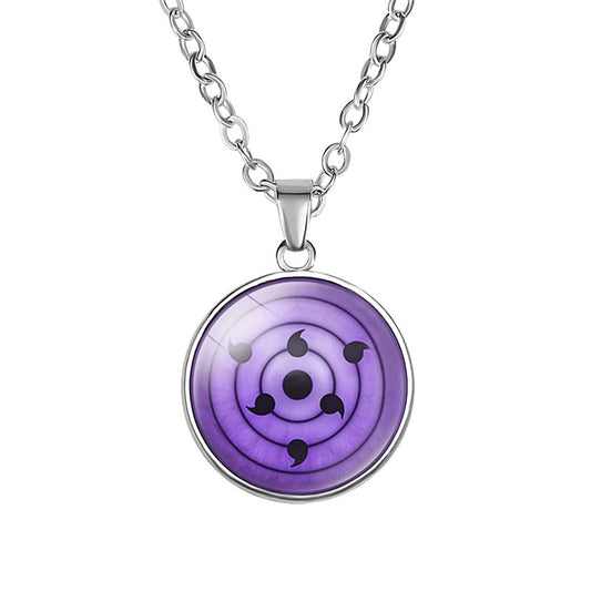 Naruto Sasuke Uchiha Rinnegan Eye Necklace