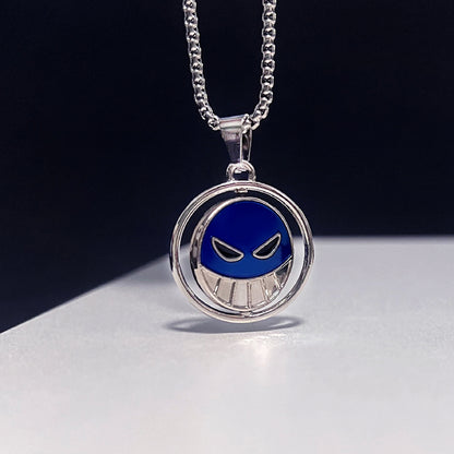 One Piece Portgas D. Ace Smile & Frown Necklace Set