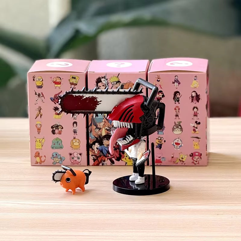 Chainsaw Man Denji Power & Pochita Chibi Figure Set