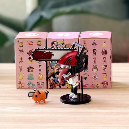 Chainsaw Man Denji Power & Pochita Chibi Figure Set