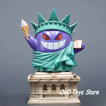 Pokémon Gengar Statue of Liberty Cosplay Figure