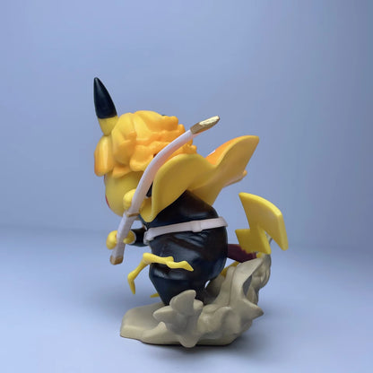 Demon Slayer Pikachu Zenitsu Cosplay Thunder Breathing Figure