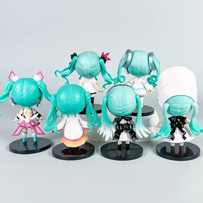 Vocaloid Hatsune Miku 6-Piece Chibi Figure Set