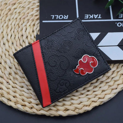 Naruto Akatsuki Red Cloud Embossed Wallet