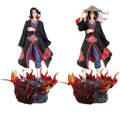 Naruto Shippuden Itachi Uchiha Flame Base Figure