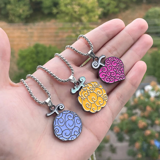 One Piece Purple Gum-Gum Fruit Necklace