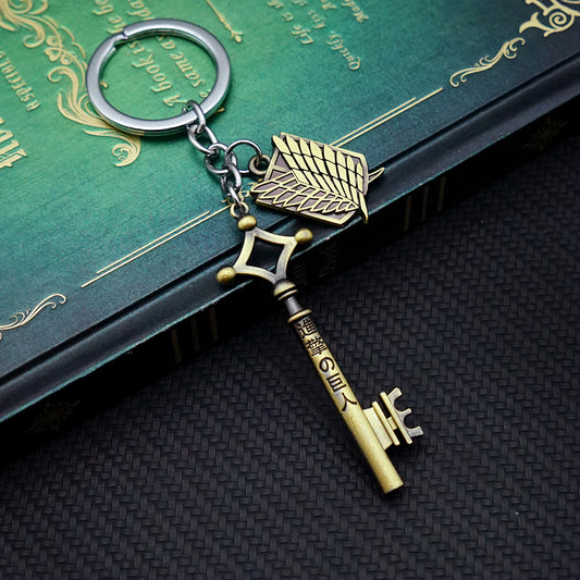Attack on Titan Eren’s Basement Key & Wings of Freedom Keychain