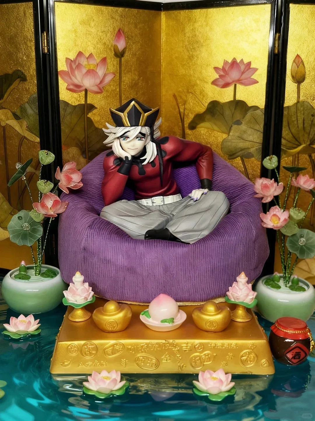 Demon Slayer Doma Sitting Noodle Stopper Figure