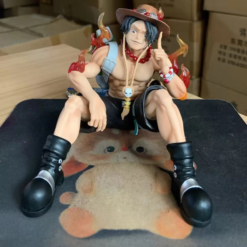 One Piece Portgas D. Ace Seated Flame Figure