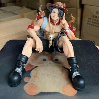 One Piece Portgas D. Ace Seated Flame Figure