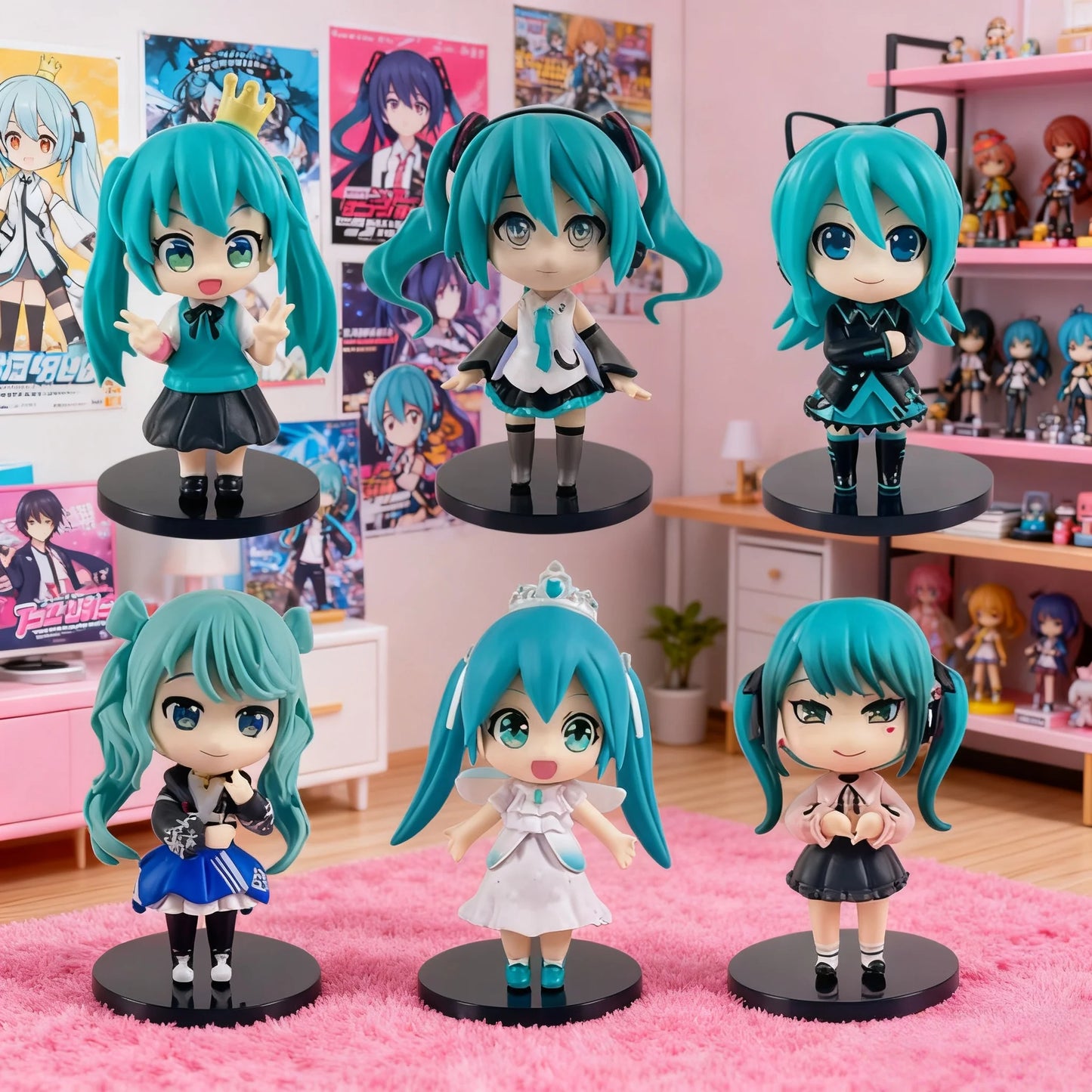 Vocaloid Hatsune Miku 2nd Gen Mini Figures Set