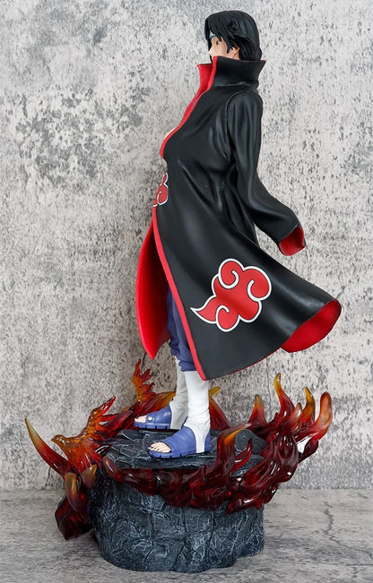 Naruto Shippuden Itachi Uchiha Flame Base Figure