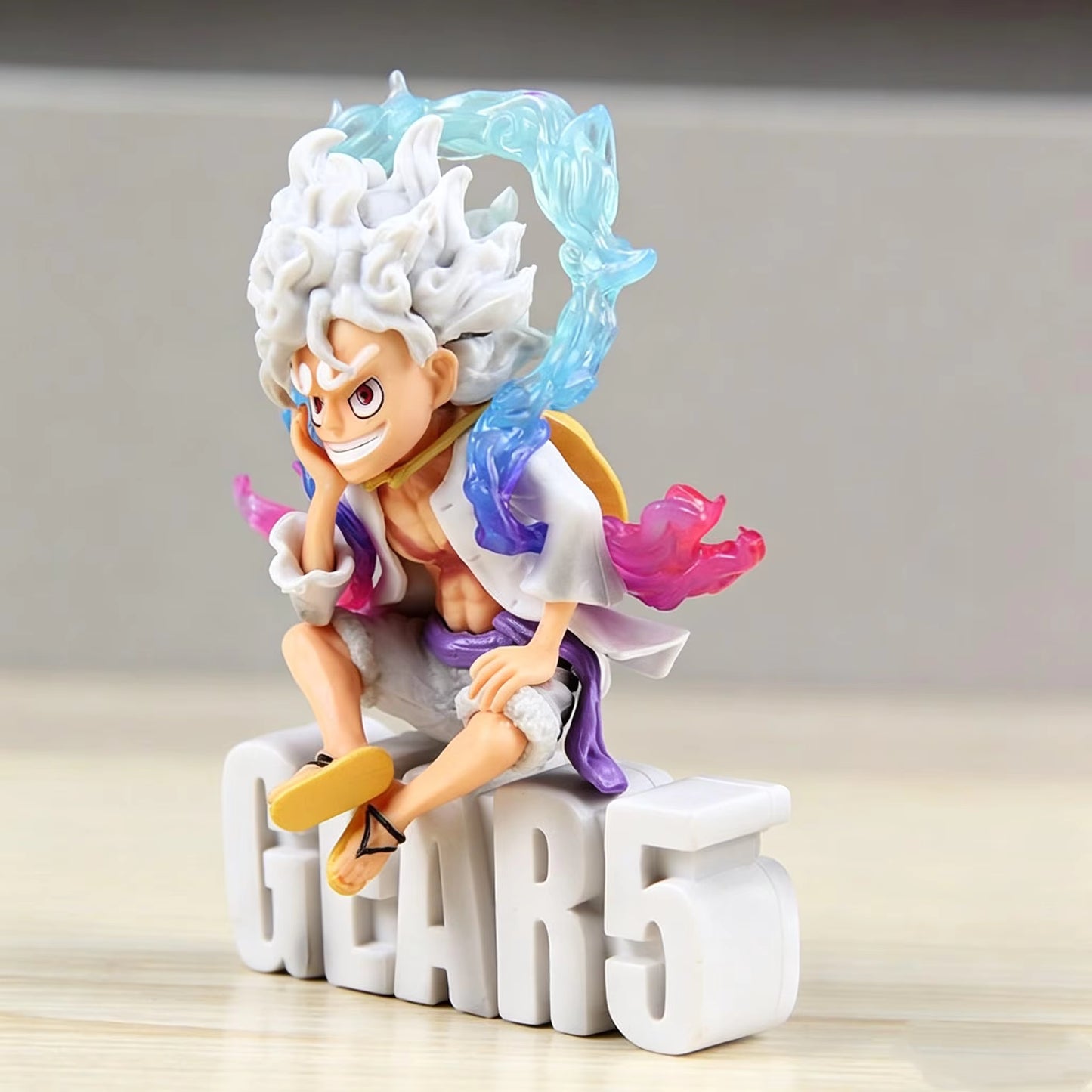 One Piece Monkey D. Luffy Gear 5 Letter Base Figure