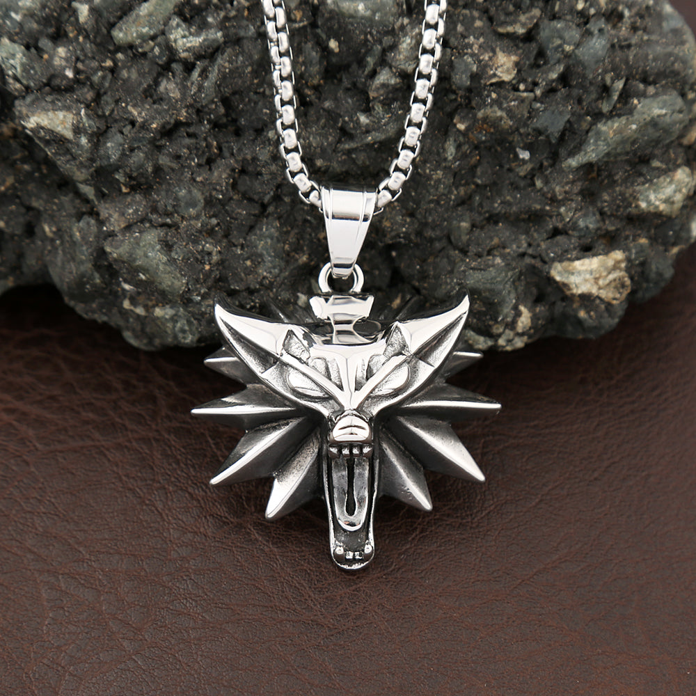 The Witcher Geralt’s Wolf School Medallion Necklace