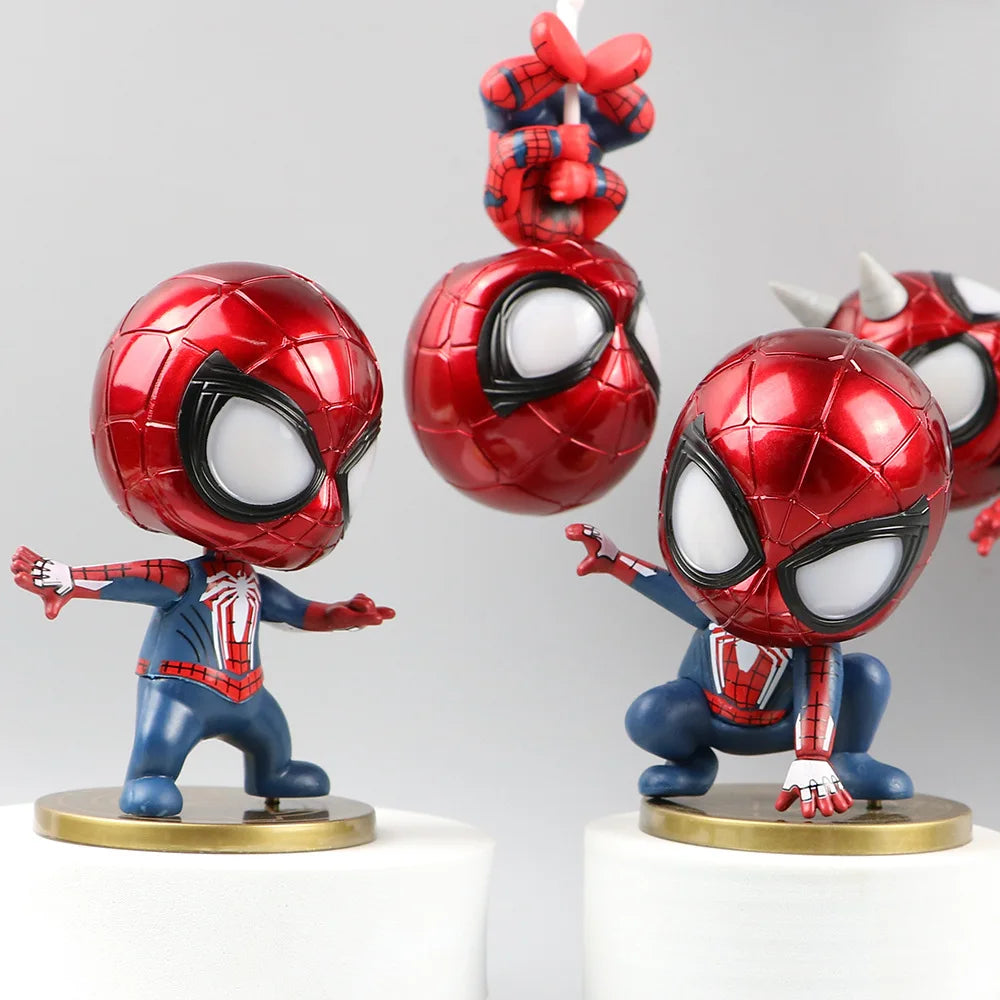 Marvel Spider-Man Chibi Web-Slinging Mini Figure Set