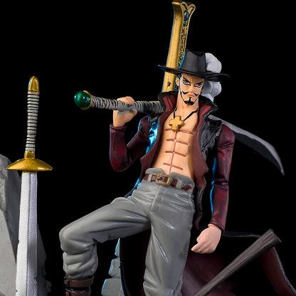 One Piece Dracule Mihawk Rocks Base Figure
