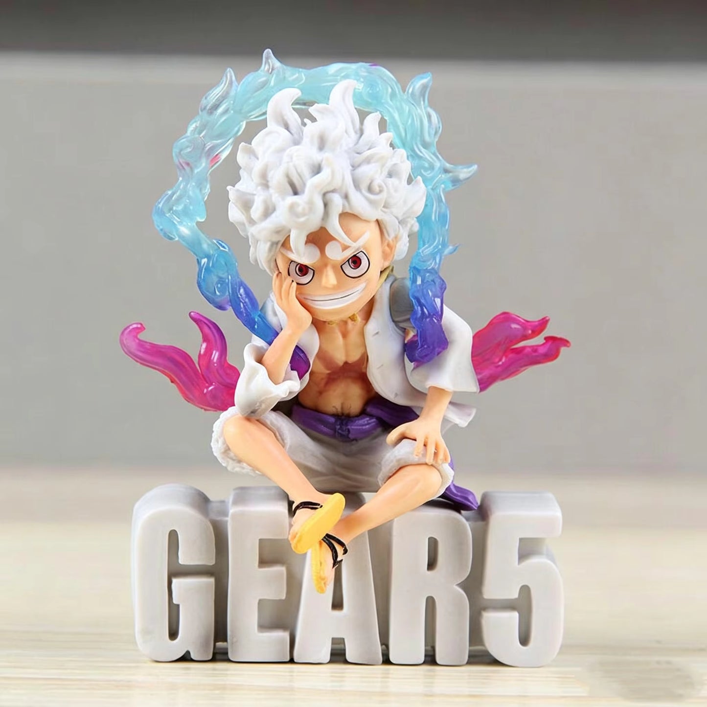 One Piece Monkey D. Luffy Gear 5 Letter Base Figure
