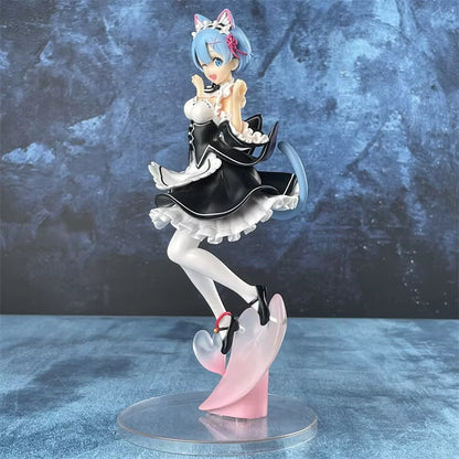 Re:Zero Rem Cat Ear Maid Figure