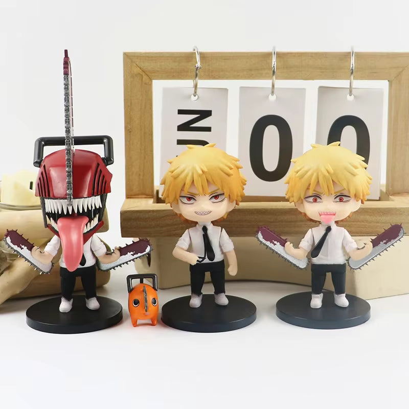 Chainsaw Man Denji Power & Pochita Chibi Figure Set