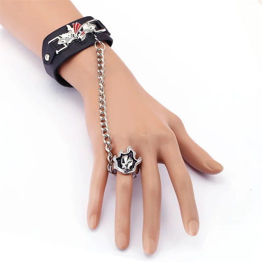 Attack on Titan Bleach Bracelet with Ring