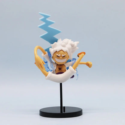 One Piece Gear 5 Nika Luffy 6-Piece Chibi Figure Set