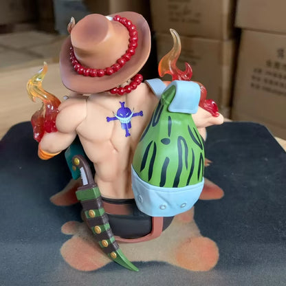 One Piece Portgas D. Ace Seated Flame Figure