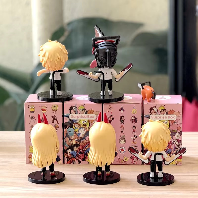 Chainsaw Man Denji Power & Pochita Chibi Figure Set