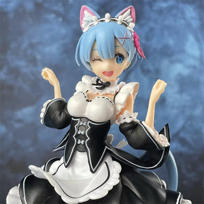 Re:Zero Rem Cat Ear Maid Figure
